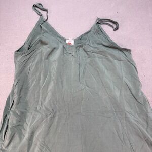 Buenos Ninos Green Ruffle Hem Sleeveless Casual‎ Dress XXL, Comfy, Fashion, Prep